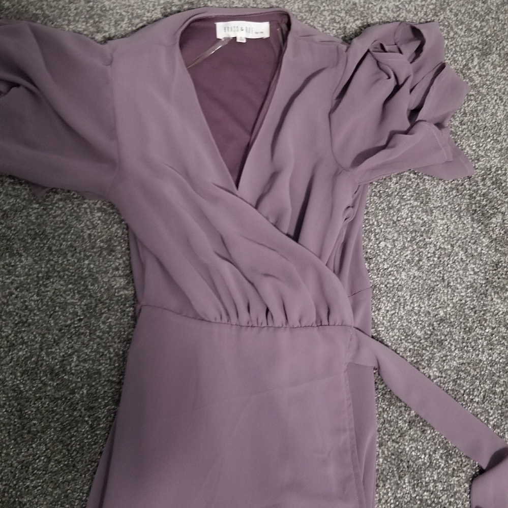 Lilac bridesmaid dress